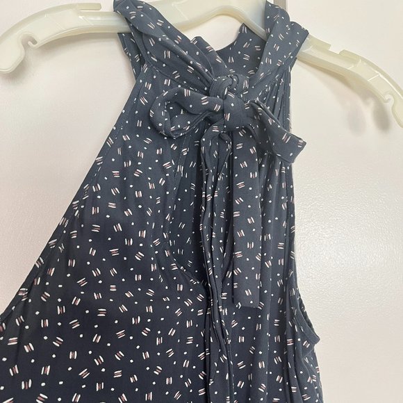 Loft Romper with Tie Neck Back - Picture 2 of 4